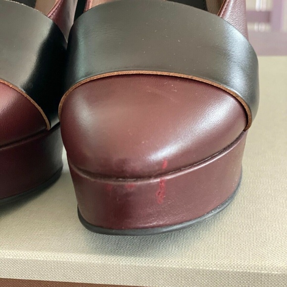 Marni brown ankle strap 5" heel pumps size 37 made in Italy - Picture 8 of 10